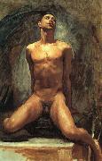 John Singer Sargent Nude Study of Thomas E McKeller oil painting artist